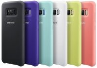 Накладка оригинальная Silicone cover Samsung Galaxy S10 (silky & soft-touch) (dark pink)