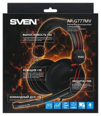 Игровые наушники Sven AP-G777MV кабель 2.2м