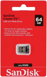 Флеш-накопитель SanDisk Cruzer Fit USB Flash Drive 64Gb