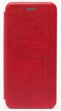 Чехол-книжка со строчкой для Xiaomi Redmi 9 (red)