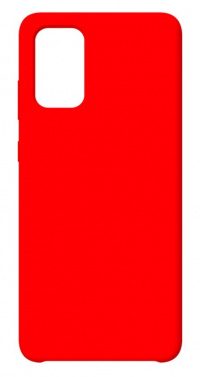 Накладка оригинальная Silicone cover Samsung Galaxy S10 Lite (silky & soft-touch) (red)