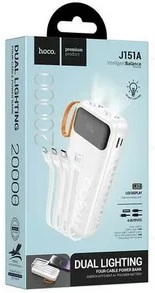 Внешний аккумулятор HOCO J151 Spirit 20000mAh [кабель Type-C, микро USB, 8 pin]