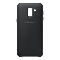 Накладка оригинальная Silicone cover Samsung Galaxy A6+ 2018 (silky & soft-touch) (black)