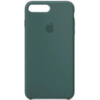 Накладка оригинальная Silicone cover Apple iPhone 7/8 (silky & soft-touch) (green)