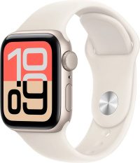 Умные часы Apple Watch SE (2025) GPS 44mm Aluminium Case Starlight/Starlight Sport Band