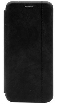 Чехол-книжка со строчкой для Xiaomi Redmi Note 9 Pro (black)
