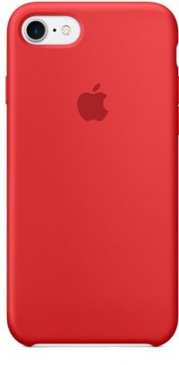 Накладка оригинальная Silicone cover iPhone X (silky & soft-touch) (red)