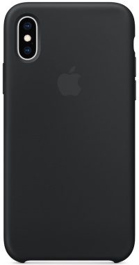 Накладка оригинальная Silicone cover iPhone X (silky & soft-touch) (black)