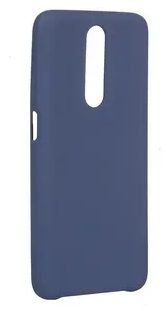 Накладка оригинальная Silicone cover Redmi K30 (silky & soft-touch) (blue)