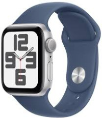 Умные часы Apple Watch SE (2024) GPS 40mm Aluminium Case Silver/Denim Sport Band