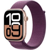 Apple Watch Series 10 46mm Aluminium Case Rose Gold/Plum Sport Loop