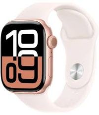 Apple Watch Series 10 46mm Aluminium Case Rose Gold/Light Blush Sport Band