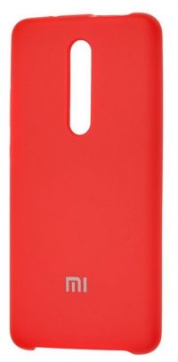 Накладка оригинальная Silicone cover Redmi K30 (silky & soft-touch) (red)