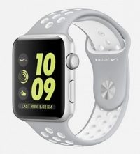 Умные часы Apple Watch Series 2, 42 мм, корпус из серебристого алюминия, спортивный ремешок белого цвета