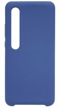 Накладка оригинальная Silicone cover Xiaomi Mi 10 (silky & soft-touch) (blue)