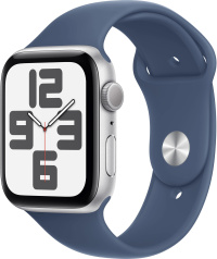 Умные часы Apple Watch SE (2024) GPS 40mm Aluminium Case Silver/Denim Sport Band