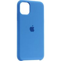 Накладка оригинальная Silicone cover iPhone 11 Pro Max (silky & soft-touch) (light blue)