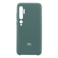 Накладка оригинальная Silicone cover Xiaomi Mi Note 10 (silky & soft-touch) (green)