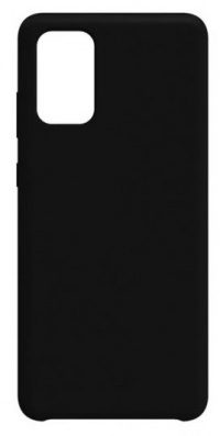 Накладка оригинальная Silicone cover Samsung Galaxy A41 2020 (silky & soft-touch) (black)